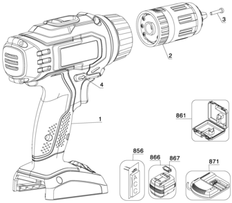 Page A Diagram and Parts List for PC1800HD 2 Porter Cable Hammer